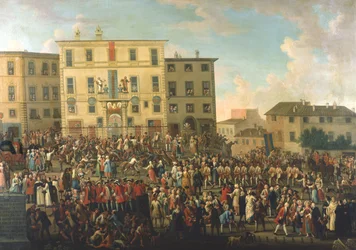 Festival dans le jardin du Palazzo Rospigliosi